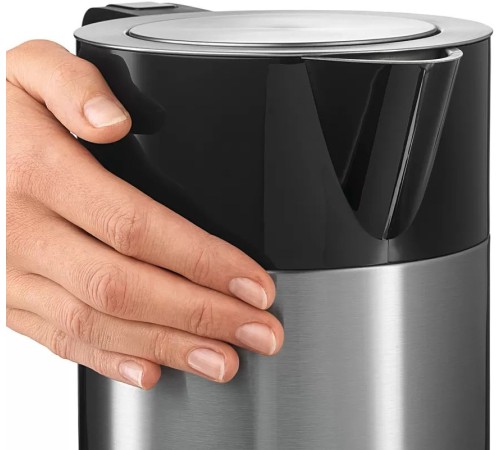 Чайник электрический Bosch TWK7203 1.7л. 2200Вт черный/серебристый (корпус: нержавеющая сталь)