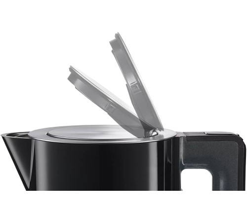 Чайник электрический Bosch TWK7203 1.7л. 2200Вт черный/серебристый (корпус: нержавеющая сталь)