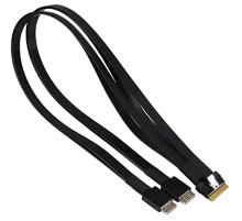 Кабель Supermicro CBL-SAST-1264-85 Slimline x8 (STR) to 2x Oculink x4 (STR),64CM,85 OHM,Ro (CBL-SAST-1264-85)