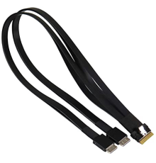 Кабель Supermicro CBL-SAST-1264-85 Slimline x8 (STR) to 2x Oculink x4 (STR),64CM,85 OHM,Ro (CBL-SAST-1264-85)