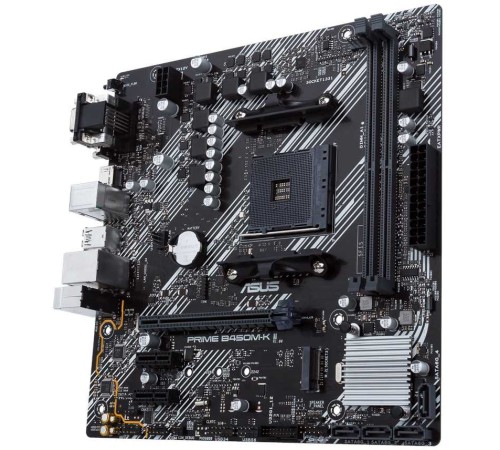 Материнская плата Asus PRIME B450M-K II Soc-AM4 AMD B450 2xDDR4 mATX AC`97 8ch(7.1) GbLAN RAID+VGA+DVI+HDMI