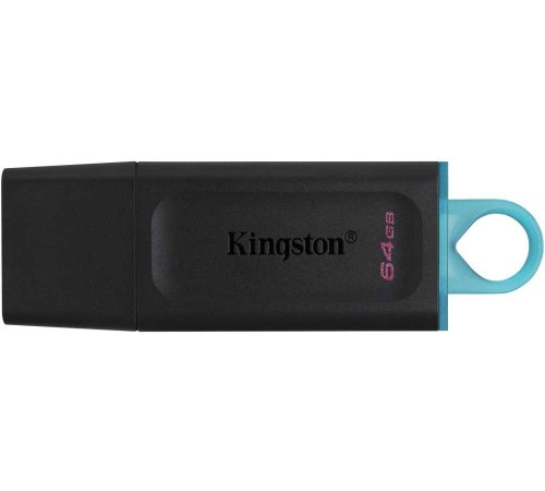 Флеш Диск Kingston 64Gb DataTraveler Exodia DTX/64GB USB3.1 черный/голубой