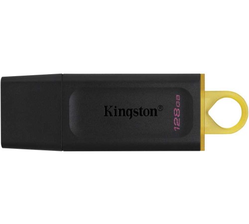 Флеш Диск Kingston 128Gb DataTraveler Exodia DTX/128GB USB3.1 черный/желтый