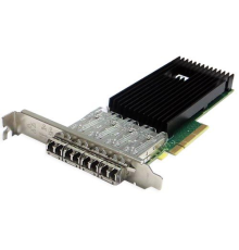 Сетевая карта Silicom 10Gb PE310G4I71LB-XR Quad Port Fiber 1/10 Gigabit Ethernet PCI Express Server Adapter 8 Gen3, Low Profile, with lower I/O metal bracket opening, Based on Intel® XL710, Low-profile (PE310G4I71LB-XR)