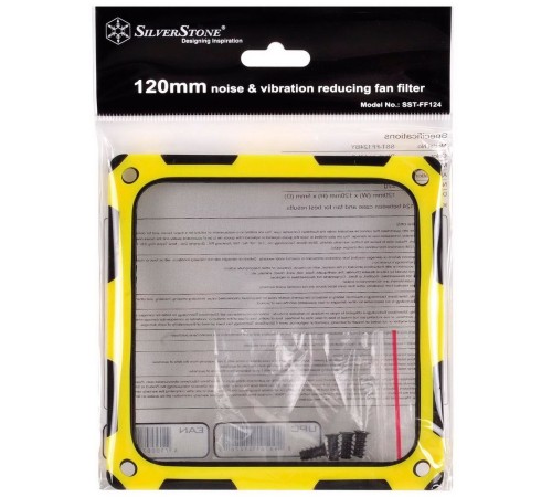 Сменный фильтр Silverstone SST-FF124BY 120-мм вибропоглощающий силиконовый фильтр вентилятора Сменный фильтр Silverstone SST-FF124BY 120-мм вибропоглощающий силиконовый фильтр вентилятора