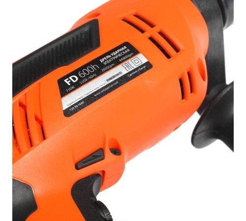 Дрель ударная Patriot FD 600h 710Вт патрон:кулачковый реверс (120301440)