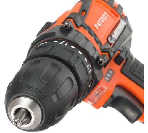 PATRIOT BR 183UES Дрель-шуруповерт аккумуляторная [180201483] { 2 скор. одна батарея Li-Ion, зарядка за 1 час, двусторонняя бита, кейс }