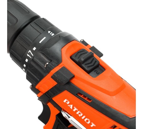PATRIOT BR 183UES Дрель-шуруповерт аккумуляторная [180201483] { 2 скор. одна батарея Li-Ion, зарядка за 1 час, двусторонняя бита, кейс }