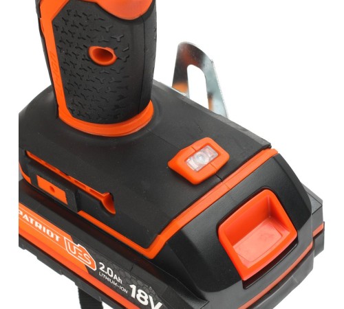 PATRIOT BR 183UES Дрель-шуруповерт аккумуляторная [180201483] { 2 скор. одна батарея Li-Ion, зарядка за 1 час, двусторонняя бита, кейс }