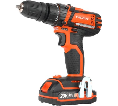 PATRIOT BR 203UES Дрель-шуруповерт [180201203] { 2 скор. две батареи Li-Ion, зарядка за 1 час, двусторонняя бита, кейс }