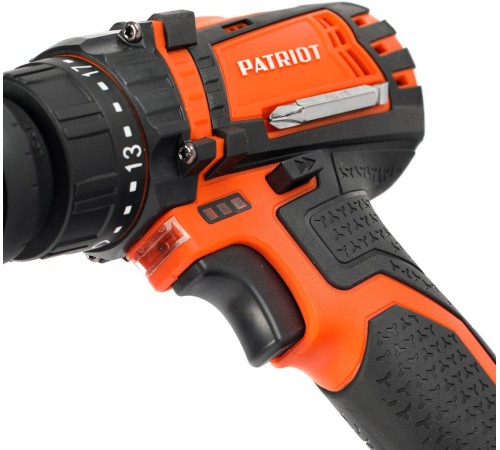 PATRIOT BR 203UES Дрель-шуруповерт [180201203] { 2 скор. две батареи Li-Ion, зарядка за 1 час, двусторонняя бита, кейс }