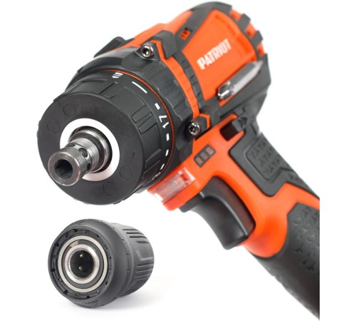 PATRIOT BR 203UES Дрель-шуруповерт [180201203] { 2 скор. две батареи Li-Ion, зарядка за 1 час, двусторонняя бита, кейс }