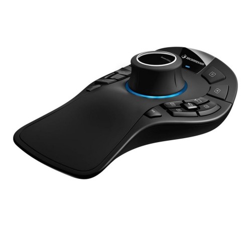 Мышь беспроводная/проводная 3DConnexion SpaceMouse Pro Wireless (3DX-700119) черный, радиоканал, Bluetooth, USB, кнопки - 15