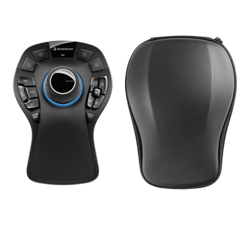 Мышь беспроводная/проводная 3DConnexion SpaceMouse Pro Wireless (3DX-700119) черный, радиоканал, Bluetooth, USB, кнопки - 15