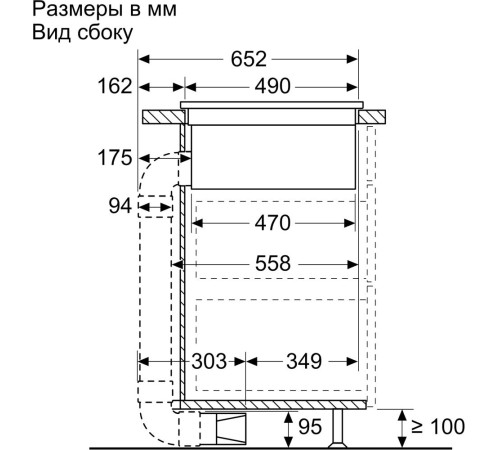 Индукционная варочная поверхность Bosch PXX875D67E черный