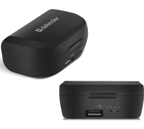 Defender Беспроводная гарнитура Twins 639 черный,TWS, PB, Bluetooth Defender Twins 639 (63639)