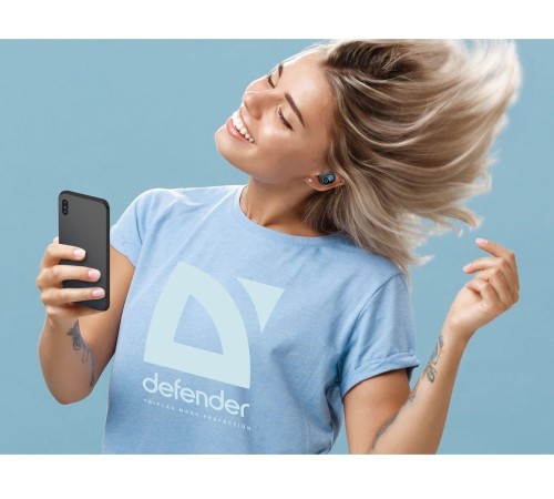 Defender Беспроводная гарнитура Twins 639 черный,TWS, PB, Bluetooth Defender Twins 639 (63639)