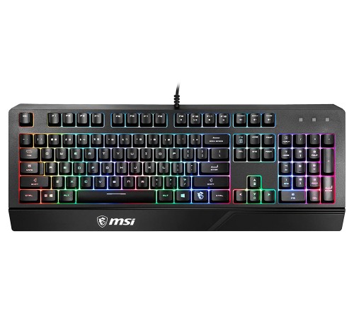 Клавиатура MSI VIGOR GK20 RU черный USB Multimedia for gamer LED (подставка для запястий) Клавиатура MSI VIGOR GK20 RU черный USB Multimedia for gamer LED (подставка для запястий)