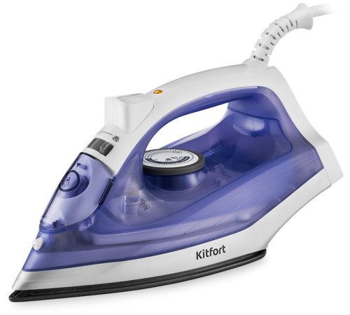 Утюг Kitfort KT-2603 1300Вт белый/фиолетовый
