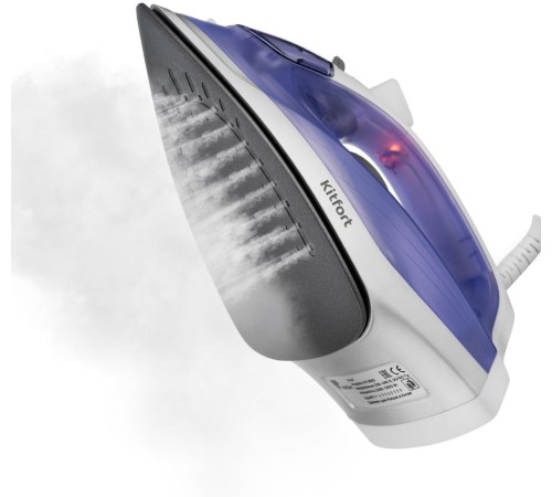 Утюг Kitfort KT-2603 1300Вт белый/фиолетовый
