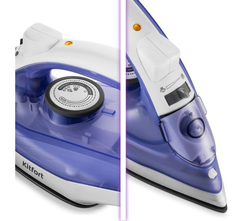 Утюг Kitfort KT-2603 1300Вт белый/фиолетовый