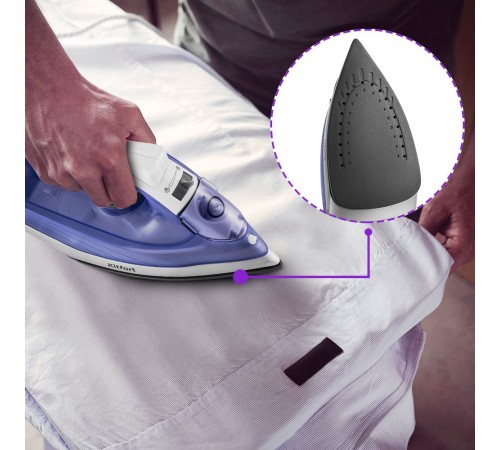 Утюг Kitfort KT-2603 1300Вт белый/фиолетовый