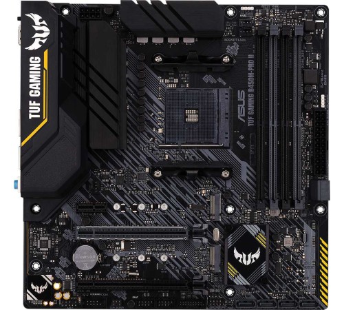 Материнская плата Asus TUF GAMING B450M-PRO II Soc-AM4 AMD B450 4xDDR4 mATX AC`97 8ch(7.1) GbLAN RAID+HDMI+DP