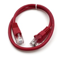 Патч-корд Buro UTP 4 пары cat5E CCA molded 0.5м красный RJ-45 (m)-RJ-45 (m)