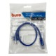 Патч-корд Buro UTP 4 пары cat5E CCA molded 0.5м голубой RJ-45 (m)-RJ-45 (m)