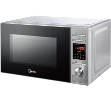 Микроволновая Печь Midea AG820CP2-S 20л. 800Вт черный/серебристый