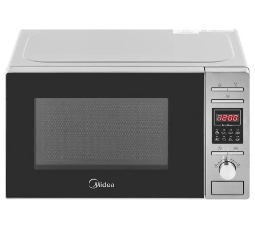 Микроволновая Печь Midea AG820CP2-S 20л. 800Вт черный/серебристый