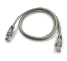 Патч-корд Buro UTP 4 пары cat5E CCA molded 1м серый RJ-45 (m)-RJ-45 (m)