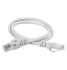 Патч-корд ITK PC01-C5EU-05M UTP вилка RJ-45-вилка RJ-45 кат.5е 0.5м серый ПВХ