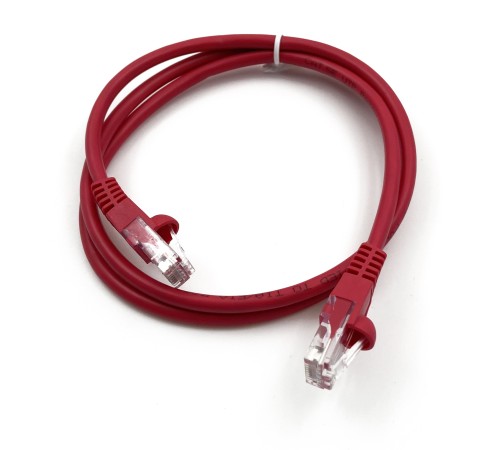 Патч-корд Buro UTP 4 пары cat5E CCA molded 1м красный RJ-45 (m)-RJ-45 (m) Патч-корд Buro UTP 4 пары cat5E CCA molded 1м красный RJ-45 (m)-RJ-45 (m)