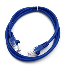Патч-корд Buro UTP 4 пары cat5E CCA molded 1м голубой RJ-45 (m)-RJ-45 (m)