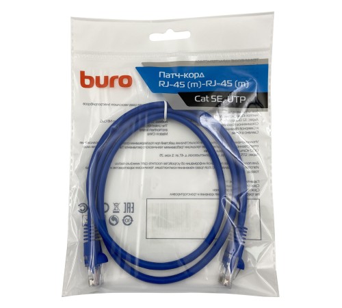 Патч-корд Buro UTP 4 пары cat5E CCA molded 1м голубой RJ-45 (m)-RJ-45 (m) Патч-корд Buro UTP 4 пары cat5E CCA molded 1м голубой RJ-45 (m)-RJ-45 (m)