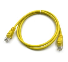 Патч-корд Buro UTP 4 пары cat5E CCA molded 1м желтый RJ-45 (m)-RJ-45 (m)