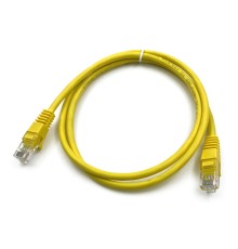 Патч-корд Buro UTP 4 пары cat5E CCA molded 1м желтый RJ-45 (m)-RJ-45 (m)