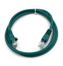 Патч-корд Buro UTP 4 пары cat5E CCA molded 1м зеленый RJ-45 (m)-RJ-45 (m)