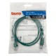 Патч-корд Buro UTP 4 пары cat5E CCA molded 1м зеленый RJ-45 (m)-RJ-45 (m)