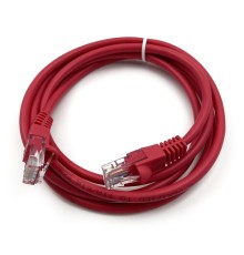 Патч-корд Buro UTP 4 пары cat5E CCA molded 1.5м красный RJ-45 (m)-RJ-45 (m)