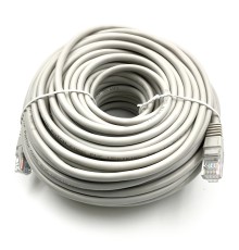 Патч-корд Buro UTP 4 пары cat5E CCA molded 30м серый RJ-45 (m)-RJ-45 (m)
