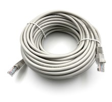 Патч-корд Buro UTP 4 пары cat5E CCA molded 20м серый RJ-45 (m)-RJ-45 (m)