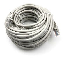 Патч-корд Buro UTP 4 пары cat5E CCA molded 15м серый RJ-45 (m)-RJ-45 (m)