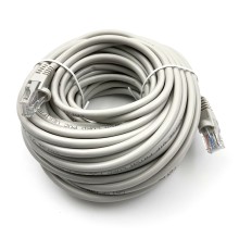 Патч-корд Buro UTP 4 пары cat5E CCA molded 15м серый RJ-45 (m)-RJ-45 (m)