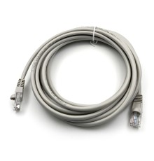 Патч-корд Buro UTP 4 пары cat5E CCA molded 5м серый RJ-45 (m)-RJ-45 (m)