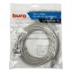 Патч-корд Buro UTP 4 пары cat5E CCA molded 5м серый RJ-45 (m)-RJ-45 (m)
