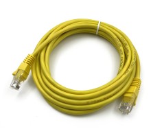 Патч-корд Buro UTP 4 пары cat5E CCA molded 3м желтый RJ-45 (m)-RJ-45 (m)