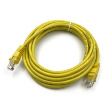 Патч-корд Buro UTP 4 пары cat5E CCA molded 3м желтый RJ-45 (m)-RJ-45 (m)