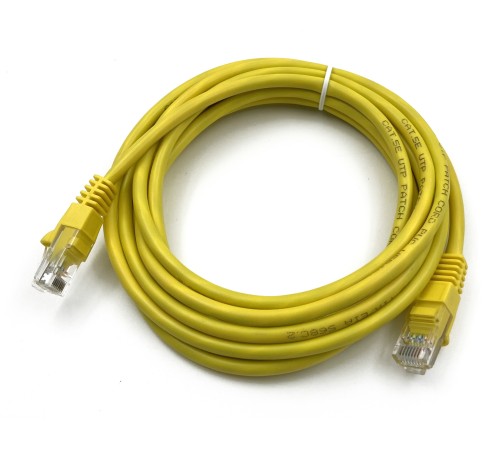 Патч-корд Buro UTP 4 пары cat5E CCA molded 3м желтый RJ-45 (m)-RJ-45 (m) Патч-корд Buro UTP 4 пары cat5E CCA molded 3м желтый RJ-45 (m)-RJ-45 (m)